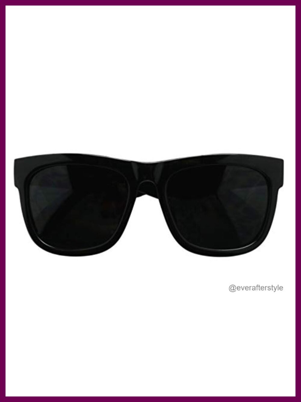 Super Dark Flat Top Oversized Square Sunglasses UV400 Migraine Relief